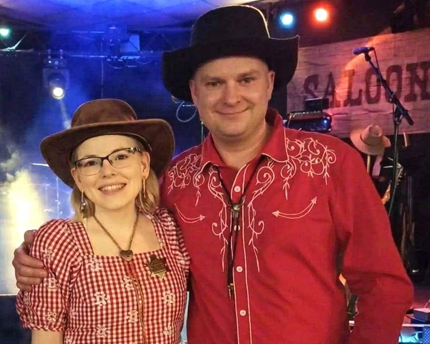 Katie-Lou and Cowboy Ric